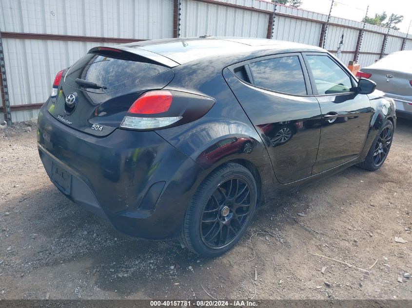 2013 Hyundai Veloster Base W/Black VIN: KMHTC6AD6DU145062 Lot: 40157781