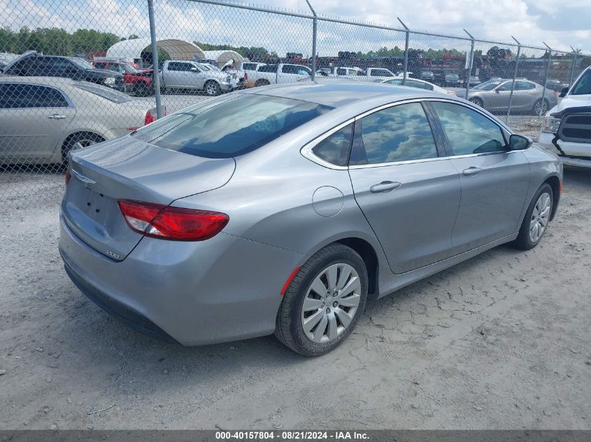 2017 Chrysler 200 Lx VIN: 1C3CCCFB3HN512529 Lot: 40157804