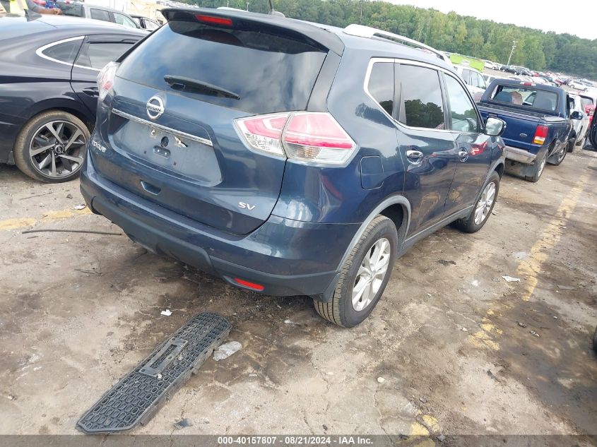 2016 Nissan Rogue S/Sl/Sv VIN: KNMAT2MT5GP620338 Lot: 40157807