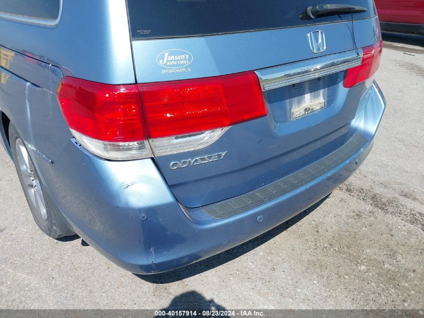 2010 Honda Odyssey Touring VIN: 5FNRL3H91AB077241 Lot: 40157914