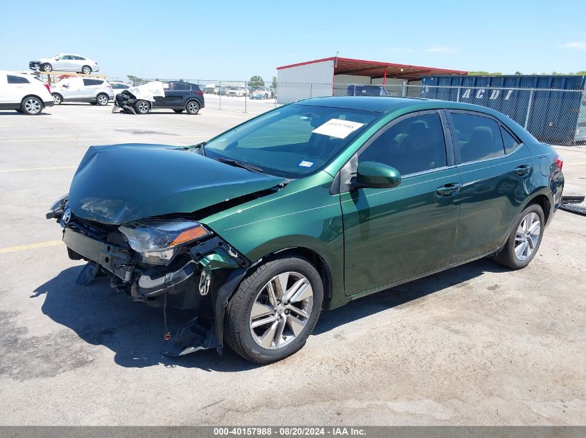 2014 Toyota Corolla Le Eco Plus VIN: 5YFBPRHEXEP090389 Lot: 40157988