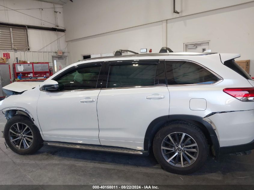 2018 Toyota Highlander Xle VIN: 5TDJZRFH5JS561322 Lot: 40158011