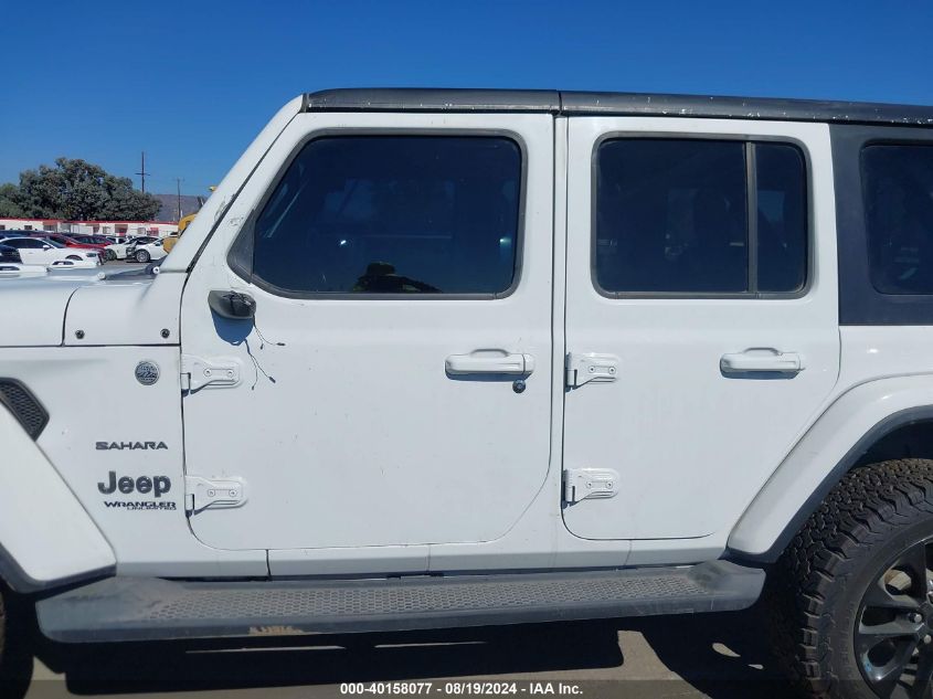 2021 Jeep Wrangler Unlimited Sahara 4X4 VIN: 1C4HJXEN6MW626068 Lot: 40158077