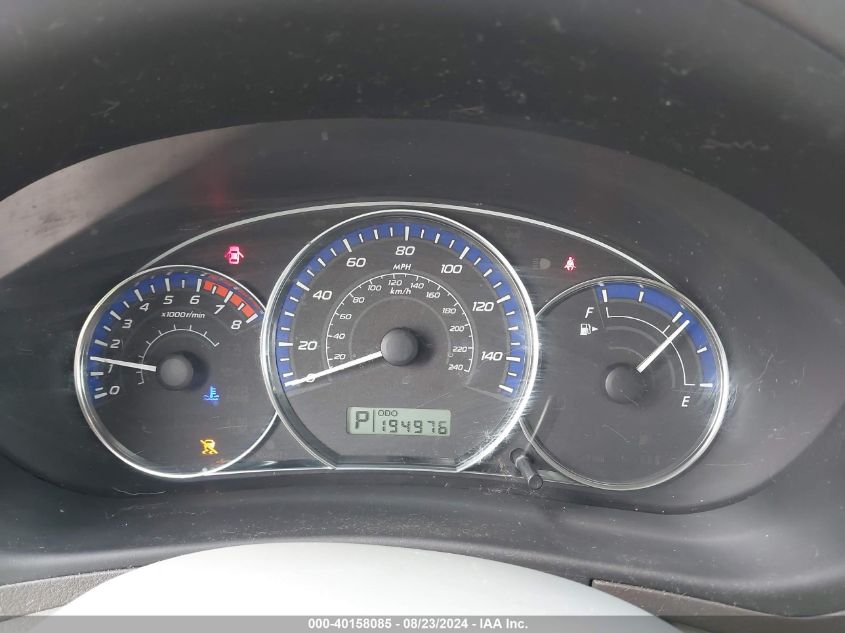 2010 Subaru Forester 2.5X VIN: JF2SH6AC0AH702272 Lot: 40158085