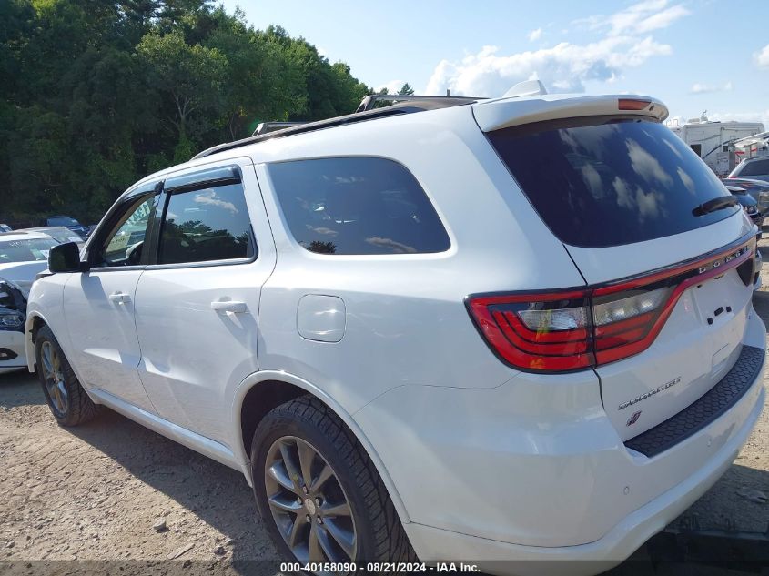 2018 Dodge Durango Gt Awd VIN: 1C4RDJDG1JC497374 Lot: 40158090