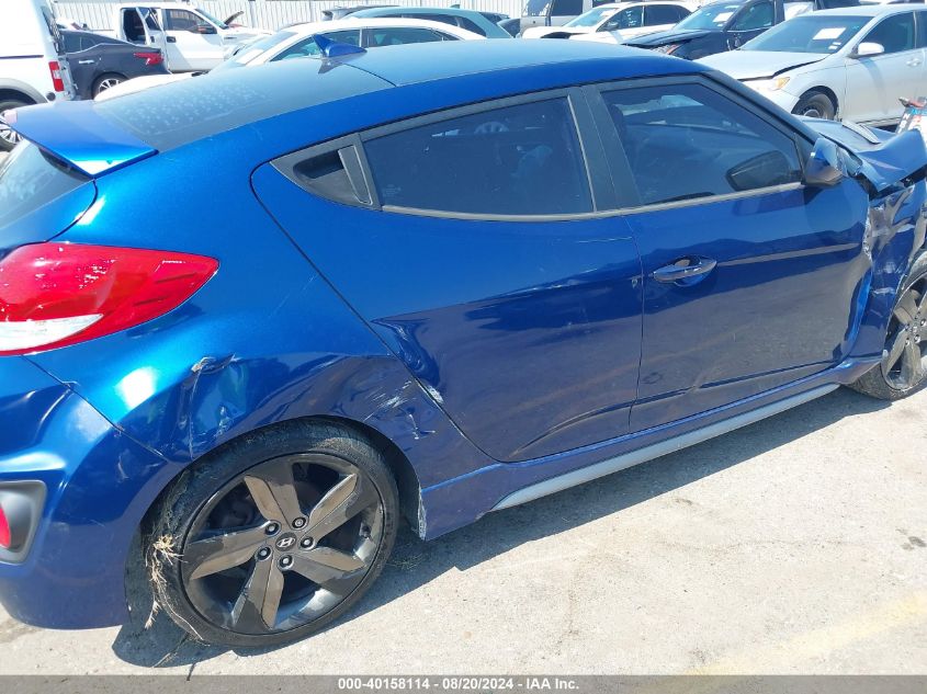 2015 Hyundai Veloster Turbo R-Spec VIN: KMHTC6AE0FU241538 Lot: 40158114