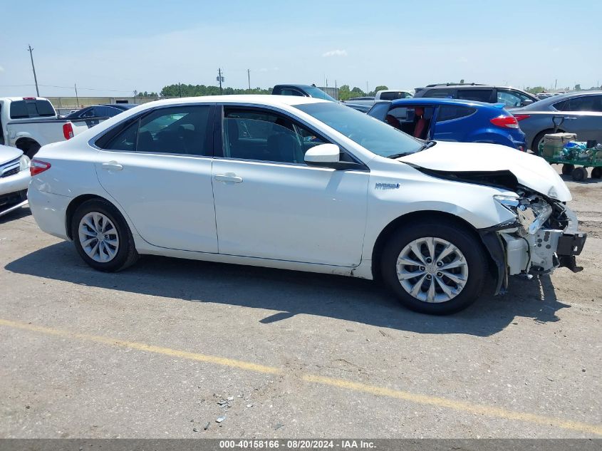 2017 Toyota Camry Hybrid Le VIN: 4T1BD1FK6HU206130 Lot: 40158166