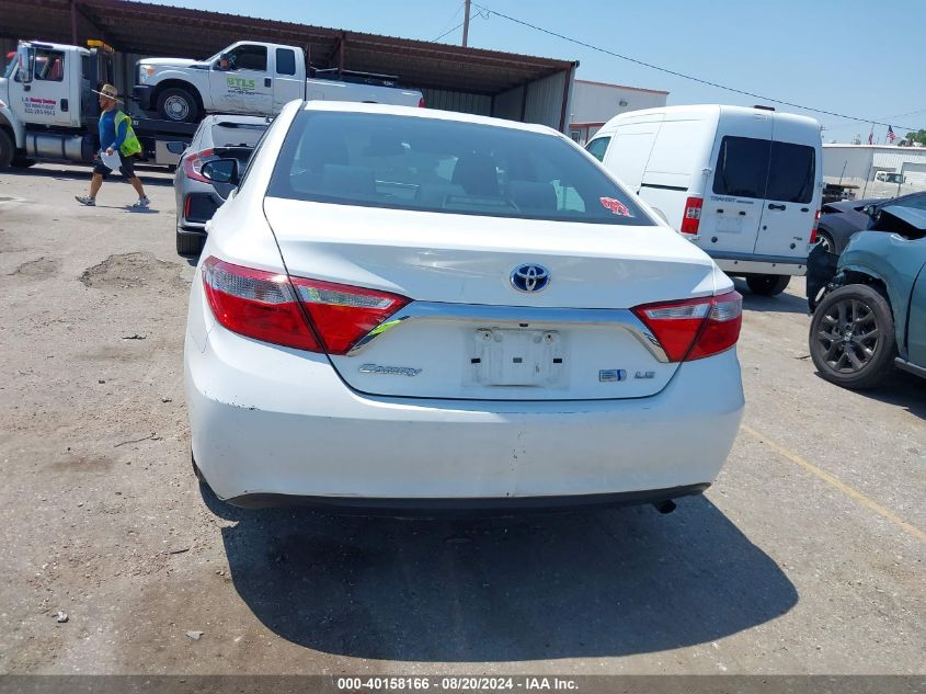 2017 Toyota Camry Hybrid Le VIN: 4T1BD1FK6HU206130 Lot: 40158166