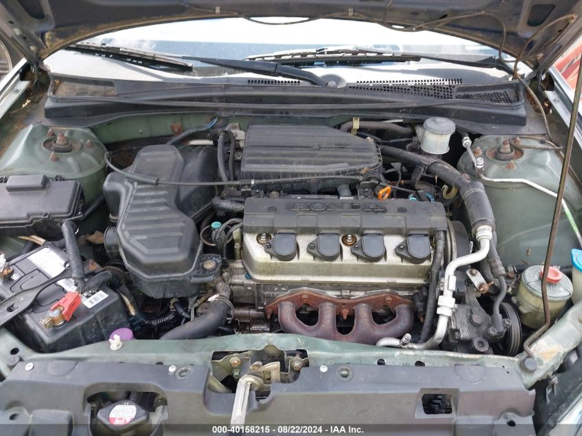 2004 Honda Civic Vp VIN: 2HGES16364H596421 Lot: 40158215