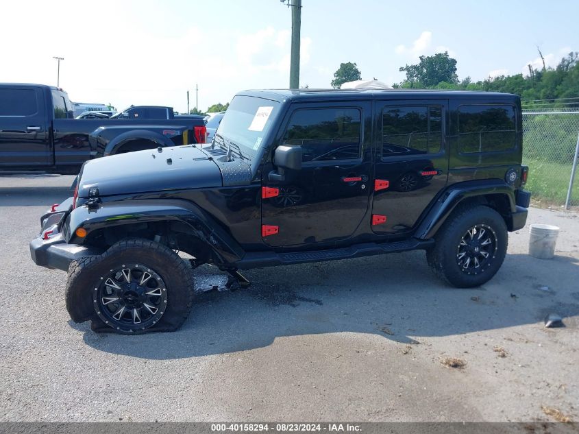 2017 Jeep Wrangler Unlimited Sahara 4X4 VIN: 1C4BJWEG6HL700596 Lot: 40158294