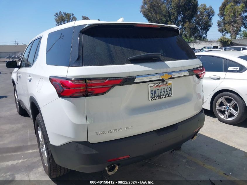 2023 Chevrolet Traverse Awd Ls VIN: 1GNEVFKW0PJ340997 Lot: 40158412