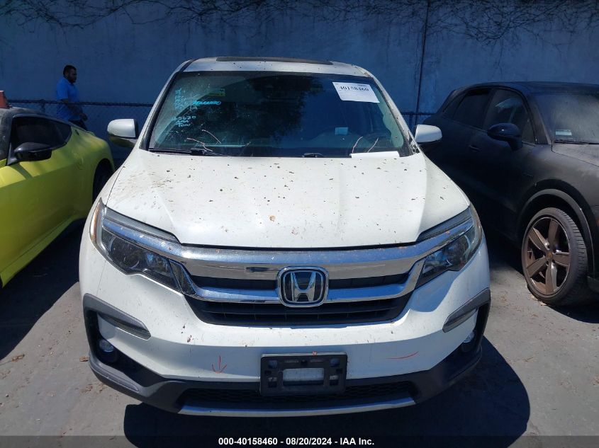 2019 Honda Pilot Ex-L VIN: 5FNYF5H51KB024374 Lot: 40158460