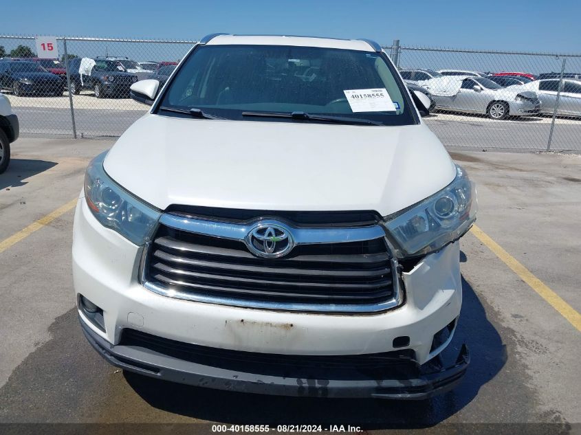 2015 TOYOTA HIGHLANDER XLE V6 - 5TDKKRFH0FS081141