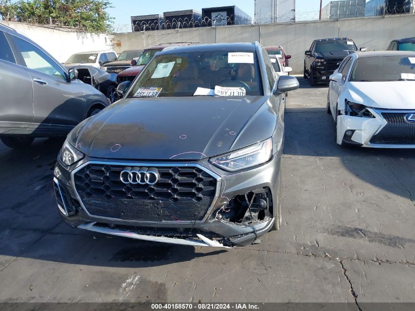 2022 Audi Q5 Premium 45 Tfsi S Line Quattro S Tronic VIN: WA1GAAFY4N2100543 Lot: 40158570