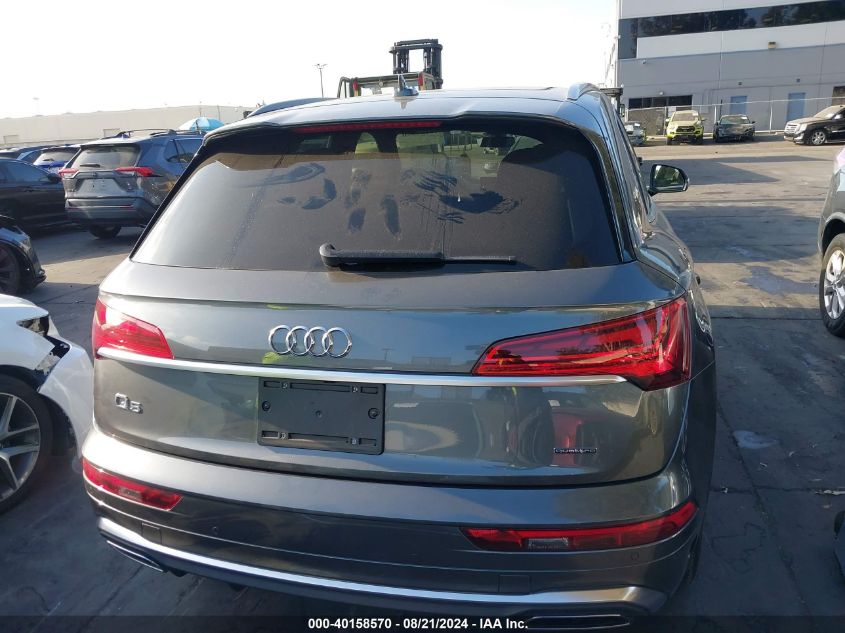 2022 Audi Q5 Premium 45 Tfsi S Line Quattro S Tronic VIN: WA1GAAFY4N2100543 Lot: 40158570