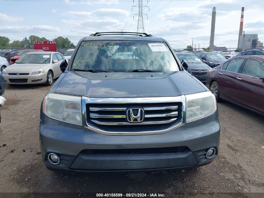 2012 Honda Pilot Ex-L VIN: 5FNYF4H64CB061410 Lot: 40158599