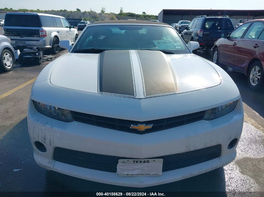 2015 Chevrolet Camaro 1Lt VIN: 2G1FD3D31F9263769 Lot: 40158629