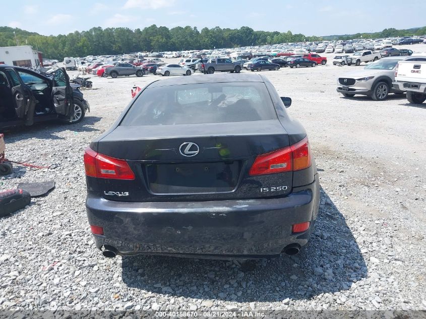 2006 Lexus Is 250 VIN: JTHBK262962009928 Lot: 40158670