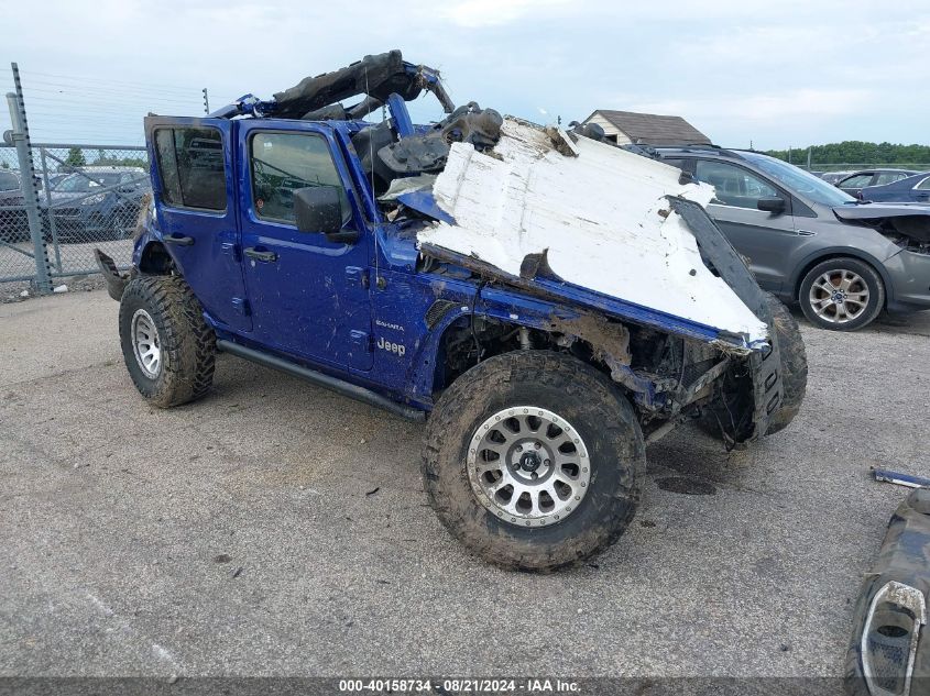 2019 Jeep Wrangler Unlimited Sahara VIN: 1C4HJXEN0KW607299 Lot: 40158734