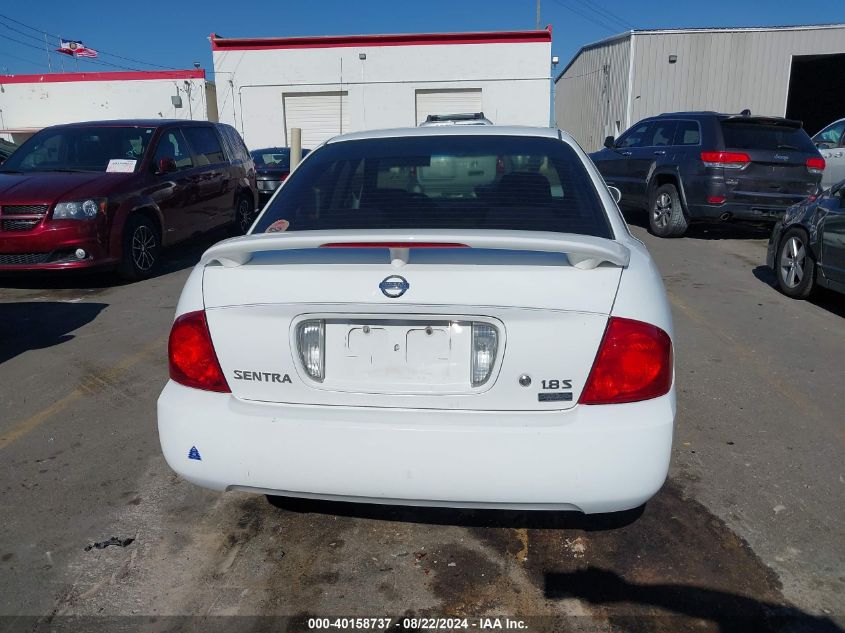 2006 Nissan Sentra 1.8S VIN: 3N1CB51D66L627502 Lot: 40158737