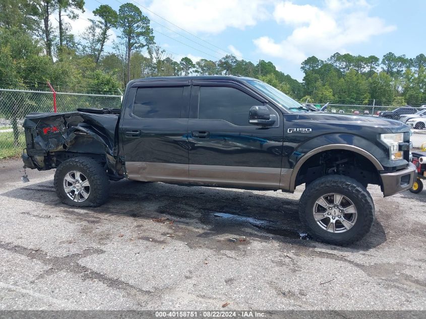 2015 Ford F-150 Lariat VIN: 1FTEW1EG0FFA85072 Lot: 40158751