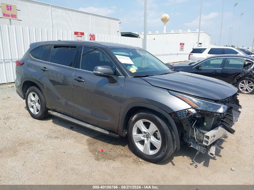 5TDZZRAH2NS556532 2022 Toyota Highlander L/Le