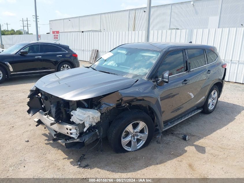 VIN 5TDZZRAH2NS556532 2022 Toyota Highlander, LE no.2