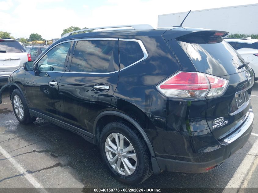 2015 Nissan Rogue Sv VIN: KNMAT2MT4FP516745 Lot: 40158775