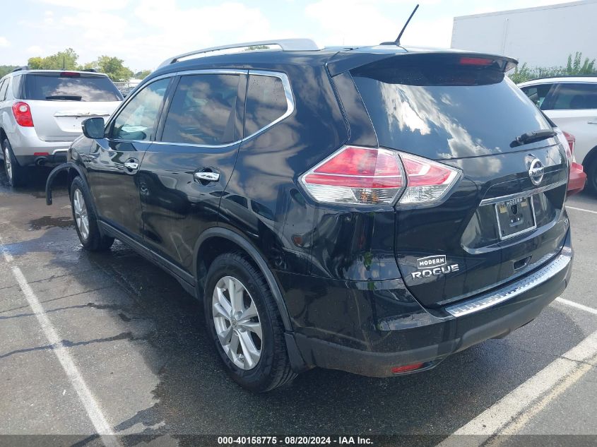 2015 Nissan Rogue Sv VIN: KNMAT2MT4FP516745 Lot: 40158775