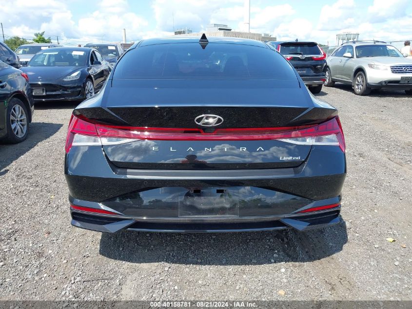 2022 Hyundai Elantra Limited VIN: 5NPLP4AG6NH072570 Lot: 40158781