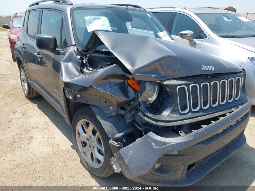 2018 Jeep Renegade Latitude Fwd VIN: ZACCJABB6JPH59861 Lot: 40158800