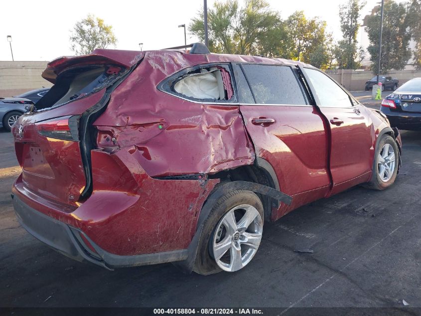 2022 Toyota Highlander L/Le VIN: 5TDZZRAH5NS109404 Lot: 40158804