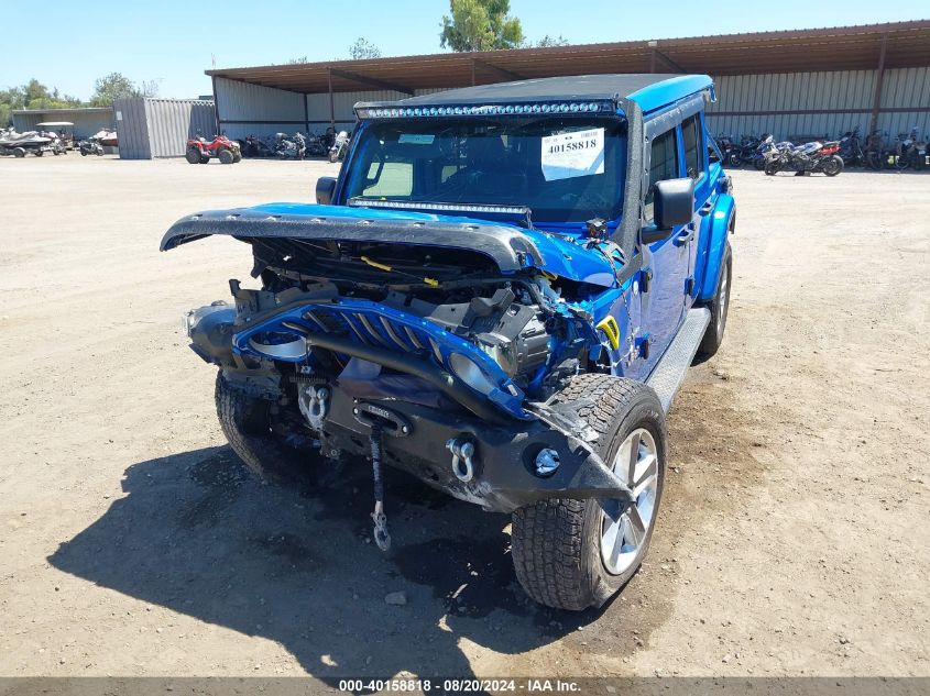 2021 Jeep Wrangler Unlimited Sahara 4X4 VIN: 1C4HJXEG7MW843629 Lot: 40158818