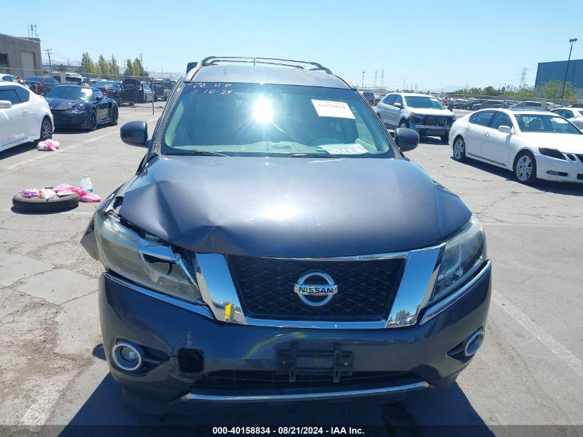 2014 Nissan Pathfinder Hybrid/Sv/Sl/Platinum VIN: 5N1CR2MM5EC640637 Lot: 40158834