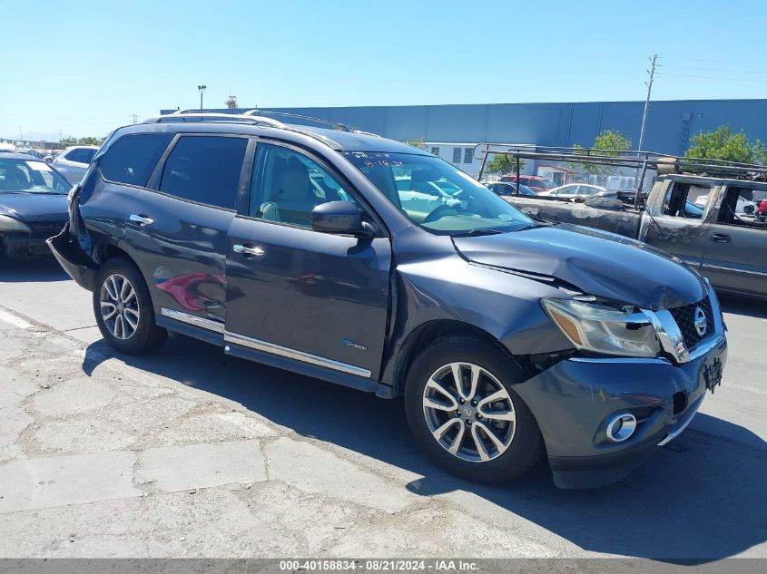 2014 Nissan Pathfinder Hybrid/Sv/Sl/Platinum VIN: 5N1CR2MM5EC640637 Lot: 40158834