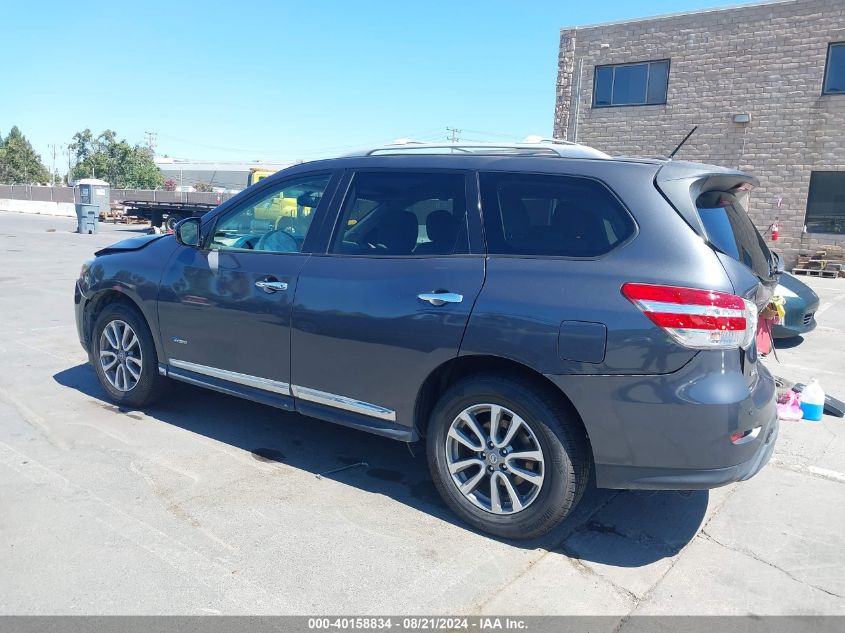 2014 Nissan Pathfinder Hybrid/Sv/Sl/Platinum VIN: 5N1CR2MM5EC640637 Lot: 40158834