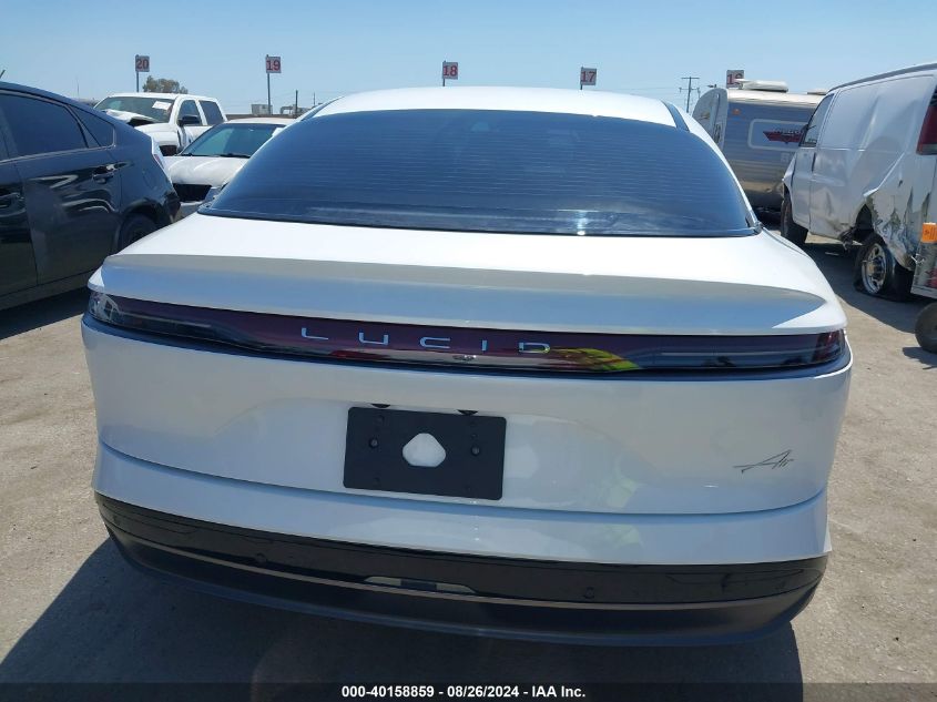 2024 Lucid Air Pure VIN: 50EA1PGA2RA007267 Lot: 40158859