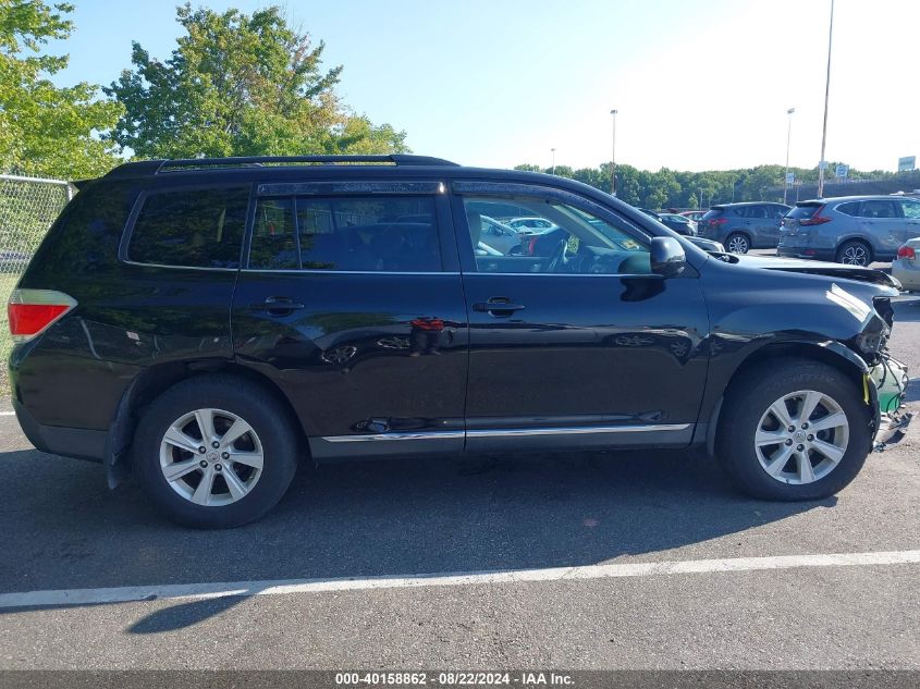 2013 Toyota Highlander Se V6 VIN: 5TDBK3EH4DS189581 Lot: 40158862