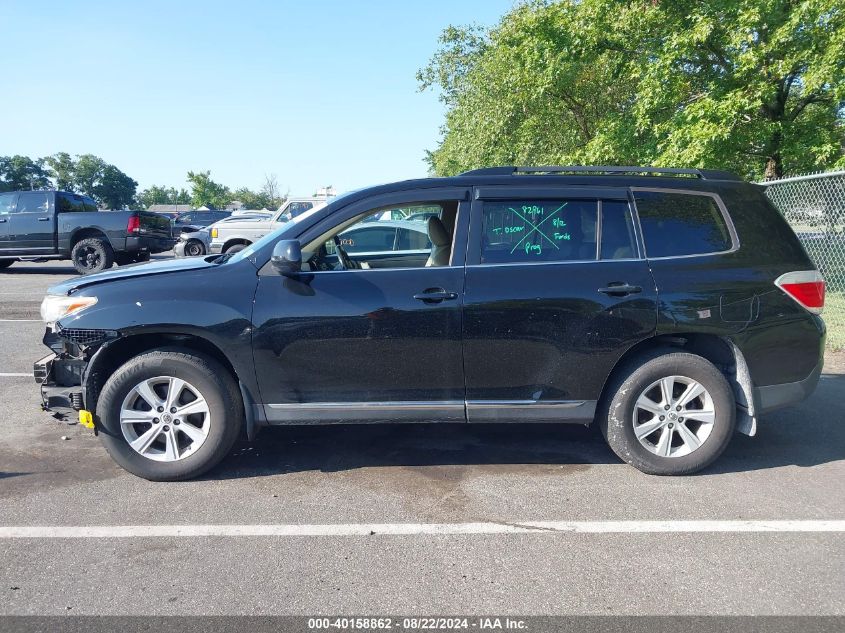 2013 Toyota Highlander Se V6 VIN: 5TDBK3EH4DS189581 Lot: 40158862