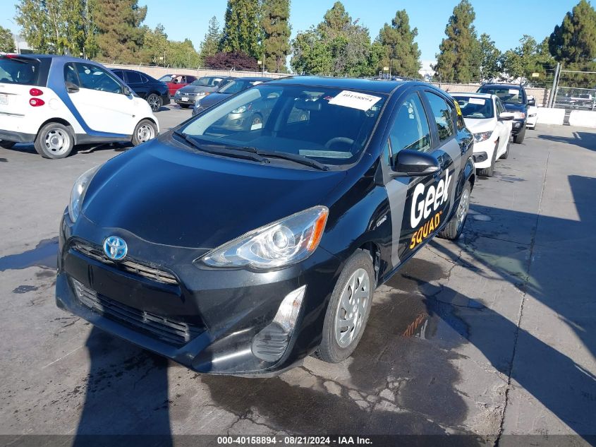 2016 Toyota Prius C Two VIN: JTDKDTB38G1119943 Lot: 40158894