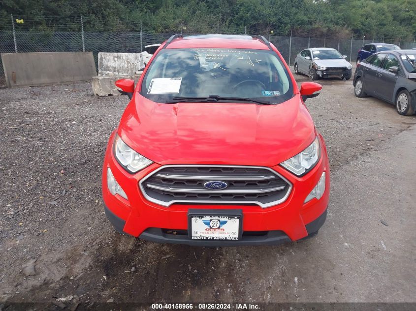 2019 Ford Ecosport Se VIN: MAJ6S3GL1KC287054 Lot: 40158956