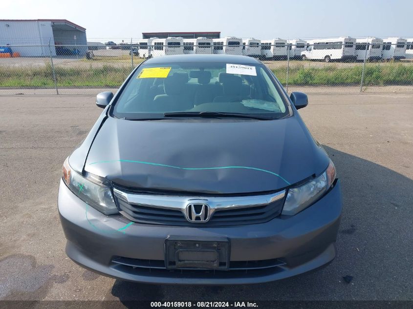 2012 Honda Civic Lx VIN: 19XFB2F51CE012348 Lot: 40159018