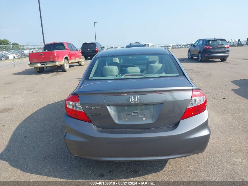 2012 Honda Civic Lx VIN: 19XFB2F51CE012348 Lot: 40159018