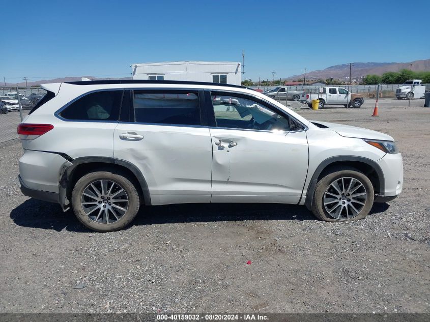 2017 Toyota Highlander Se VIN: 5TDJZRFH4HS517239 Lot: 40159032