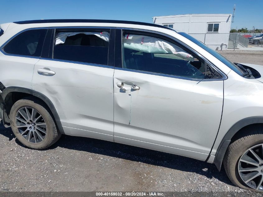 2017 Toyota Highlander Se VIN: 5TDJZRFH4HS517239 Lot: 40159032