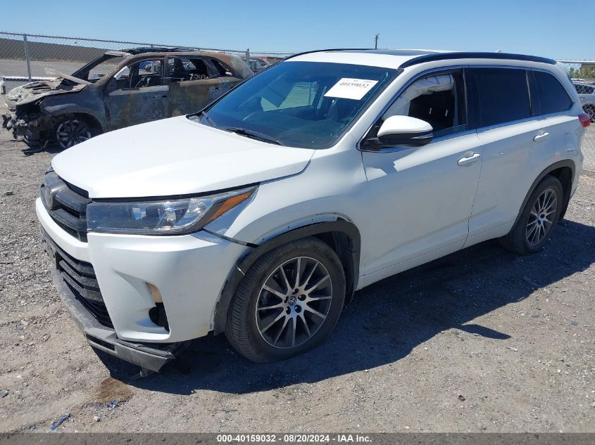 2017 Toyota Highlander Se VIN: 5TDJZRFH4HS517239 Lot: 40159032