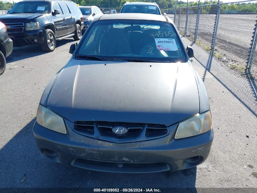 2002 Hyundai Accent Gs VIN: KMHCG35C42U171435 Lot: 40159052