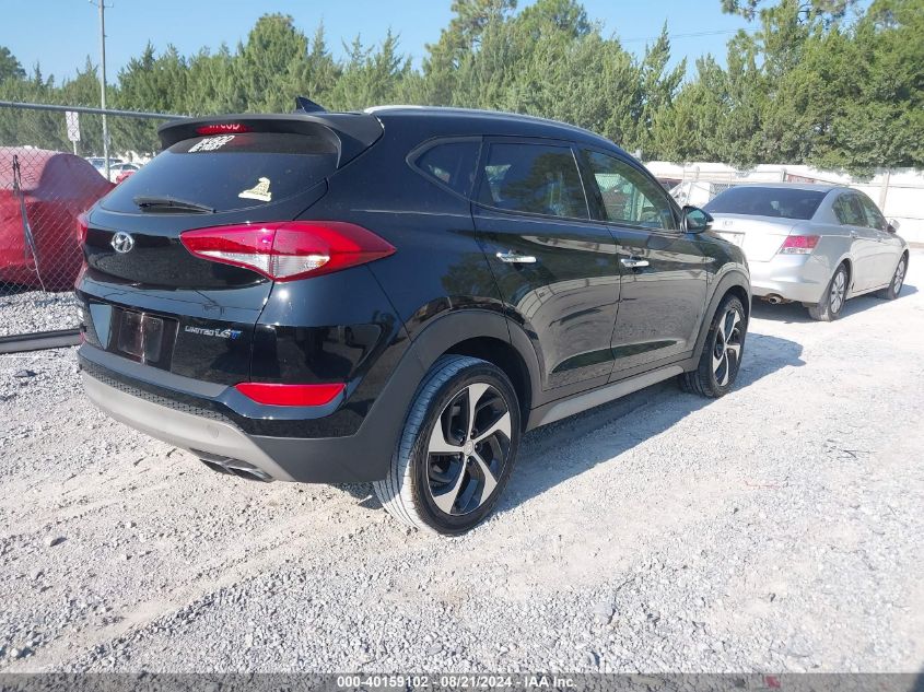 2018 Hyundai Tucson Limited/Sport And Eco/Se VIN: KM8J33A20JU682168 Lot: 40159102