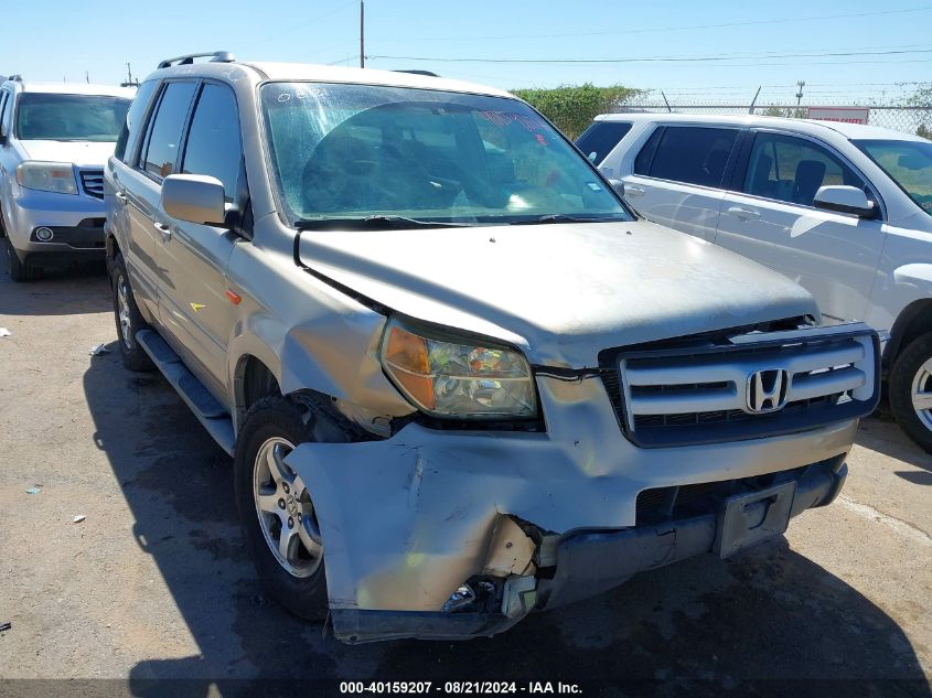 2006 Honda Pilot Ex VIN: 2HKYF18406H530835 Lot: 40159207