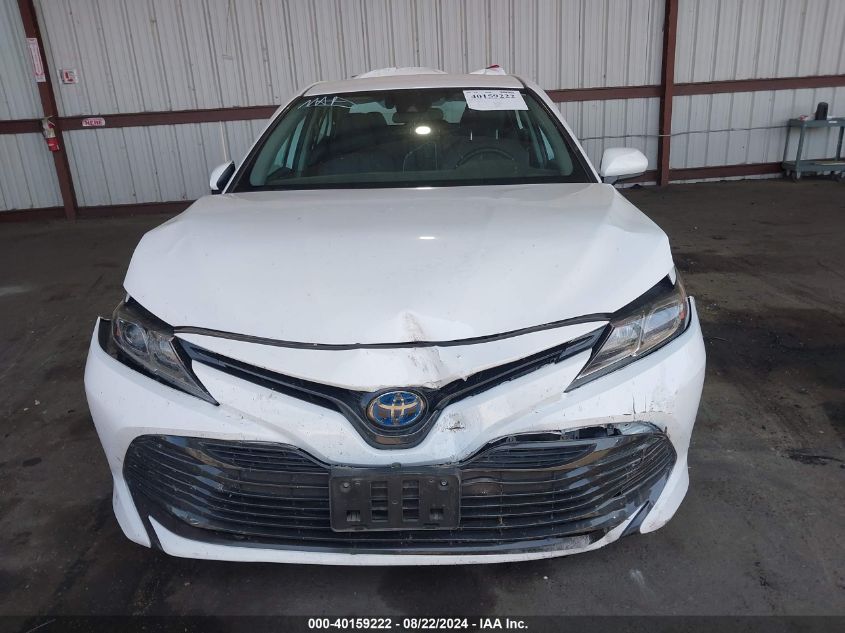 2019 Toyota Camry Hybrid Le VIN: 4T1B31HK4KU513593 Lot: 40159222